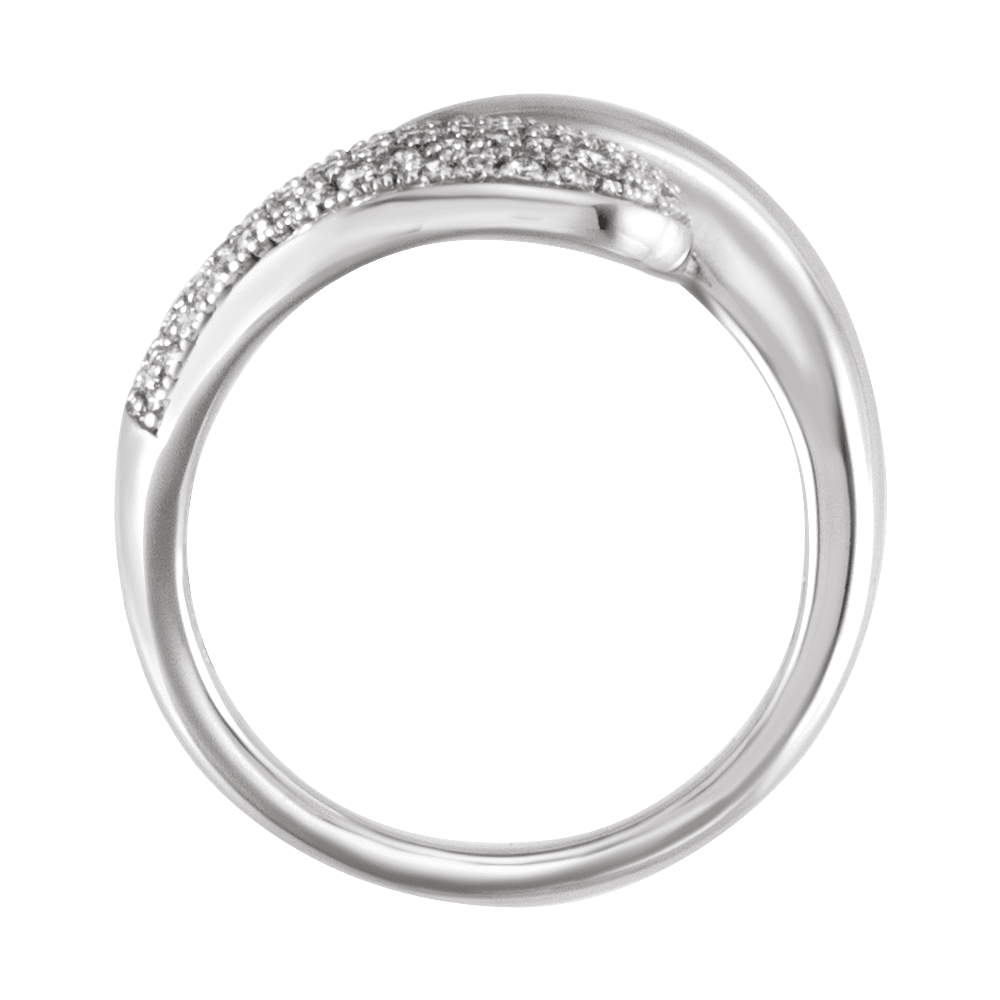14K Gold 1/2 CTW Natural Diamond Bypass Ring