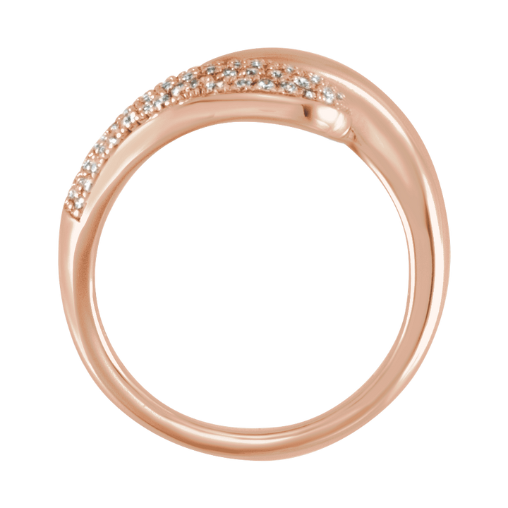 14K Gold 1/2 CTW Natural Diamond Bypass Ring