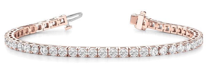 14K Rose Gold 10 1/4 ct tw Fashion Diamond Bracelet