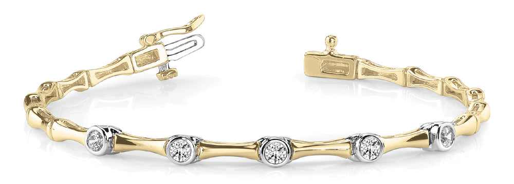 14K Yellow Gold 1/4 ct tw Fashion Diamond Bracelet