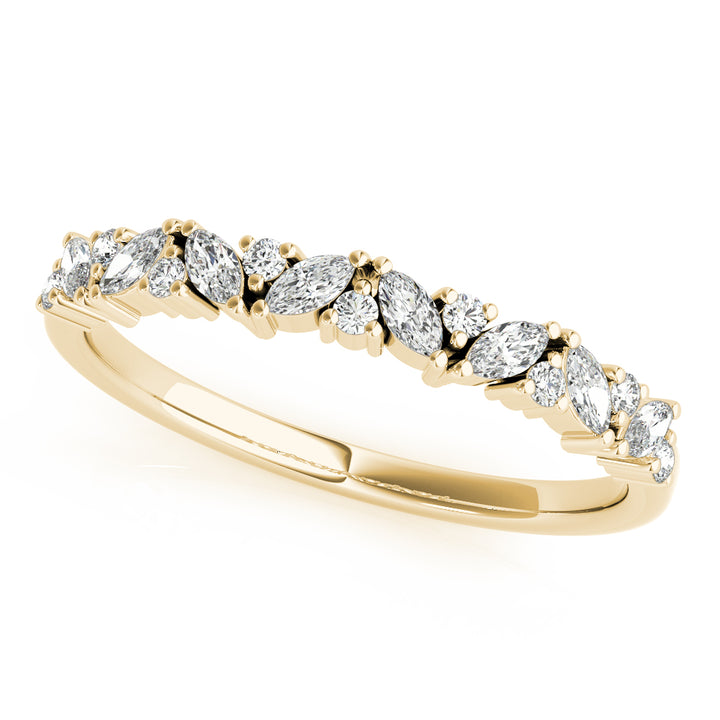 MARQUISE & ROUND DIAMOND BAND