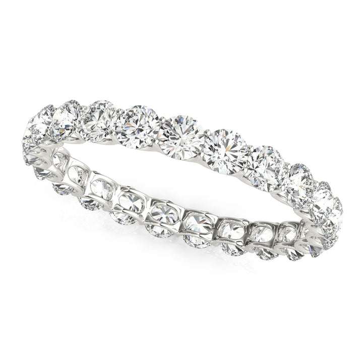 U PRONG ETERNITY WEDDING BAND