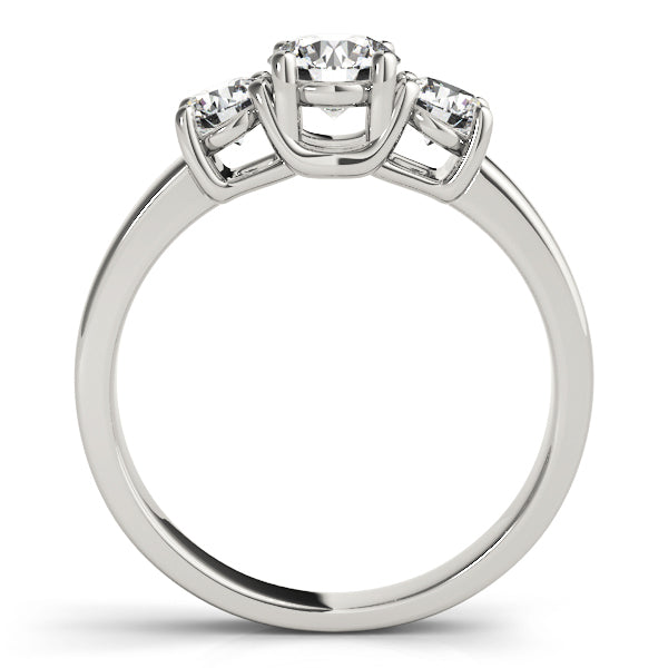 ENGAGEMENT RINGS 3 STONE ROUND