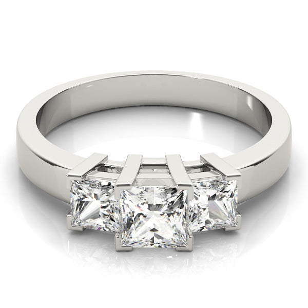 ENGAGEMENT RINGS 3 STONE PRINCESS