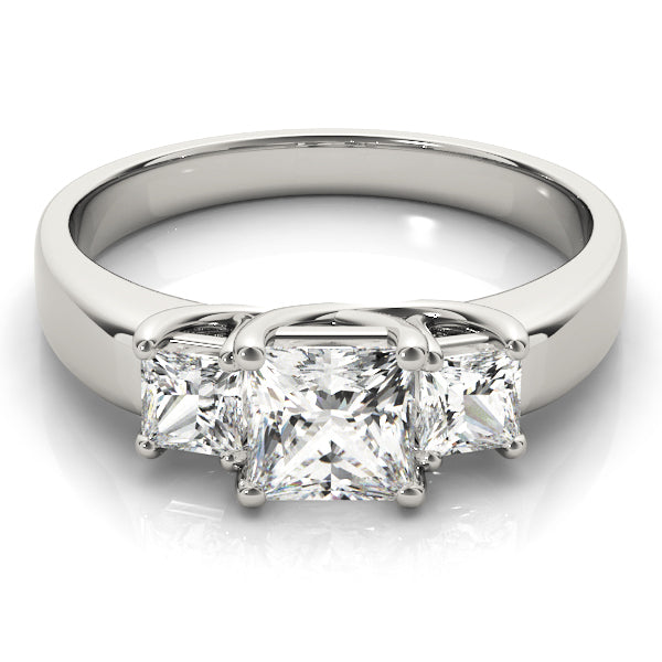 ENGAGEMENT RINGS 3 STONE PRINCESS