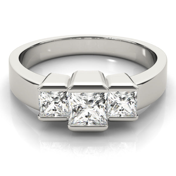 ENGAGEMENT RINGS 3 STONE PRINCESS