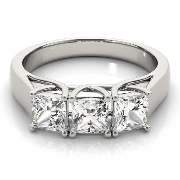 ENGAGEMENT RINGS 3 STONE PRINCESS