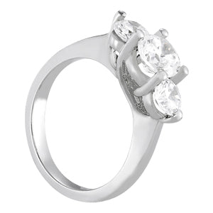 ENGAGEMENT RINGS 3 STONE ROUND