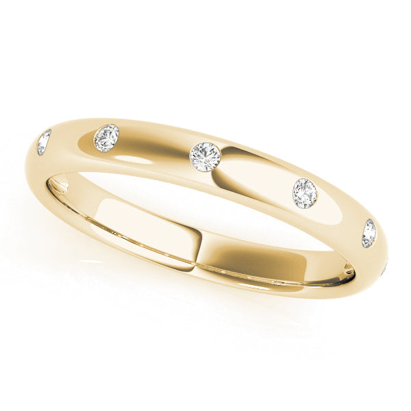 14K Yellow Gold 1/10 ct tw Diamond Wedding Ring