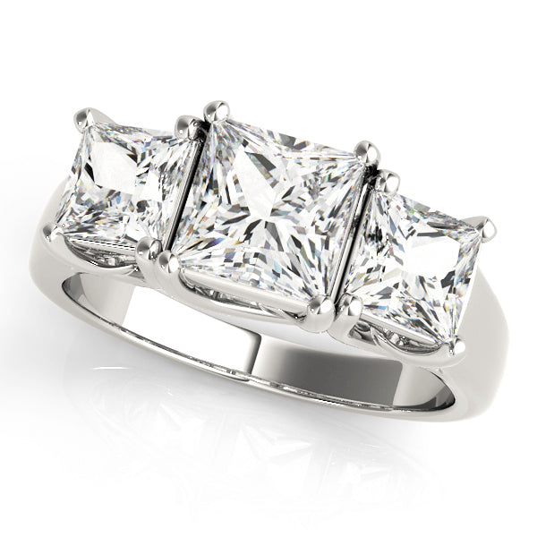 ENGAGEMENT RINGS 3 STONE PRINCESS