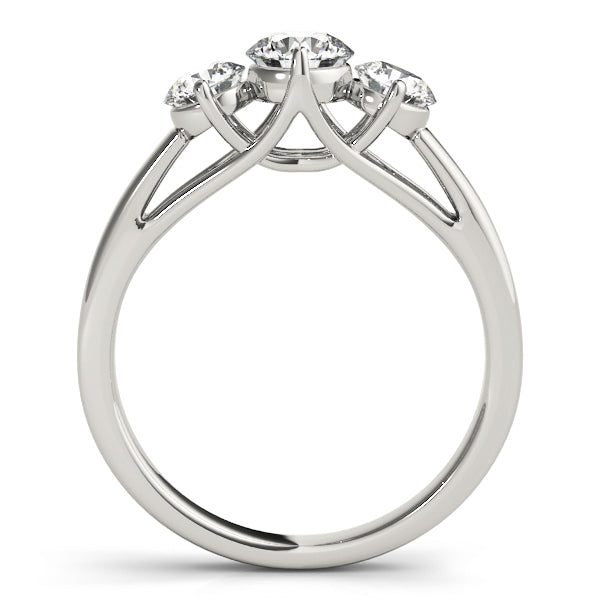 ENGAGEMENT RINGS 3 STONE ROUND