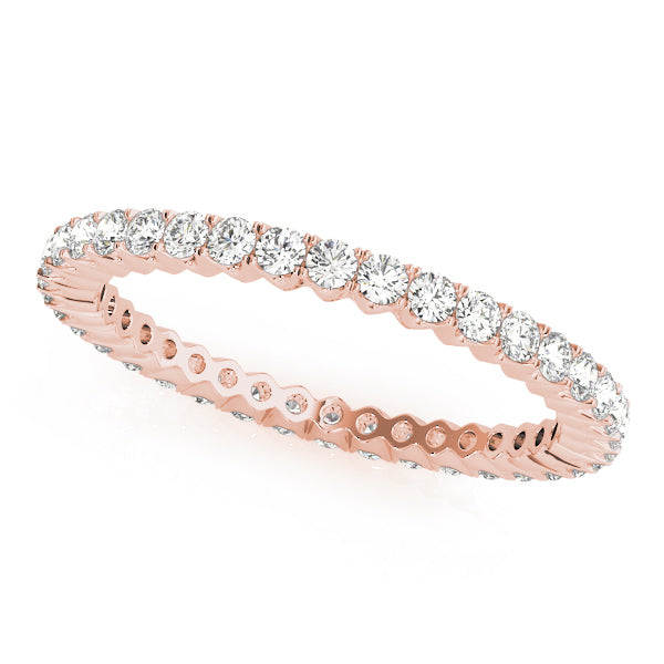 14K Rose Gold 1/4 ct tw Diamond Wedding Ring