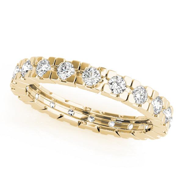 18K Yellow Gold 7/8 ct tw Diamond Wedding Ring