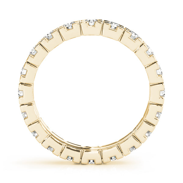 18K Yellow Gold 7/8 ct tw Diamond Wedding Ring