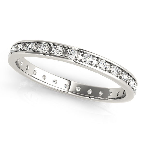 14K White Gold 1/4 ct tw Diamond Wedding Ring