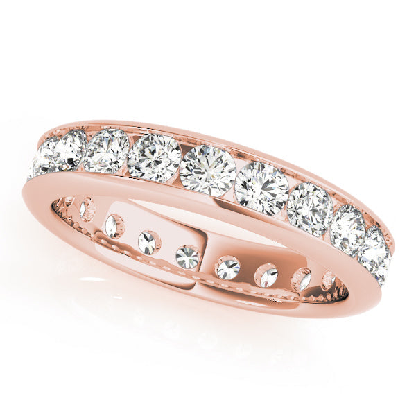 14K Rose Gold 7/8 ct tw Diamond Wedding Ring