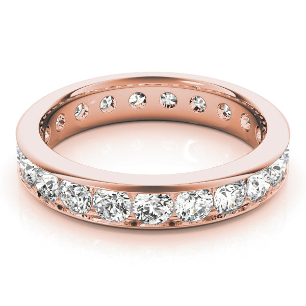14K Rose Gold 7/8 ct tw Diamond Wedding Ring
