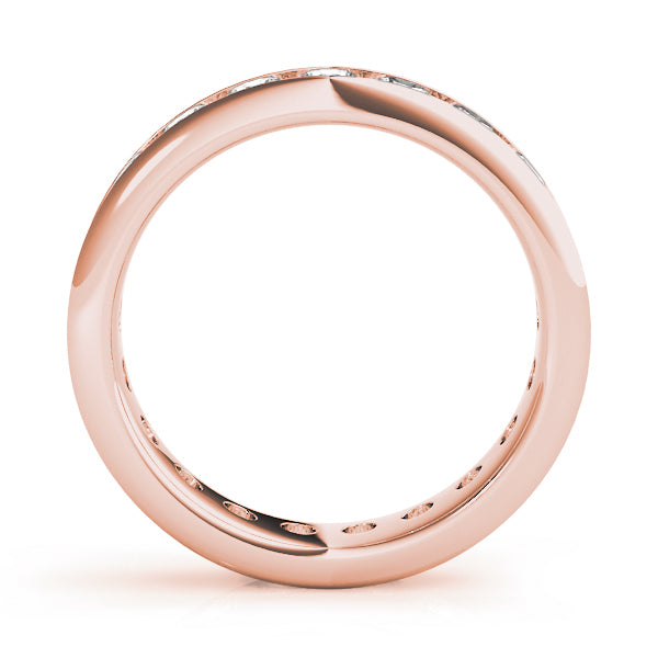 14K Rose Gold 7/8 ct tw Diamond Wedding Ring