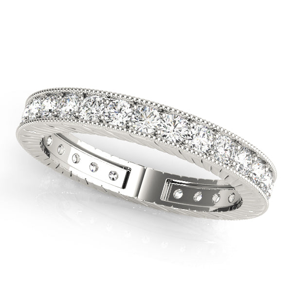 14K White Gold 3/8 ct tw Diamond Wedding Ring
