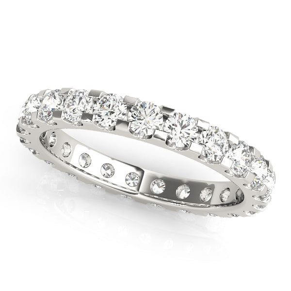 U SHAPE SHARED PRONG ETERNITY BAND