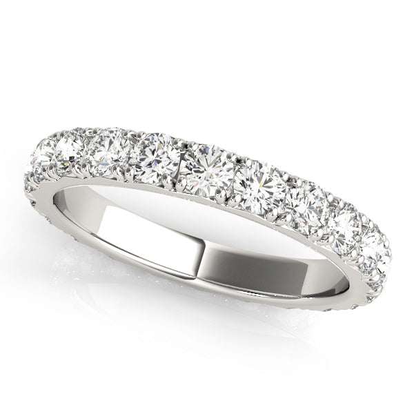 14K White Gold 1/2 ct tw Diamond Wedding Ring