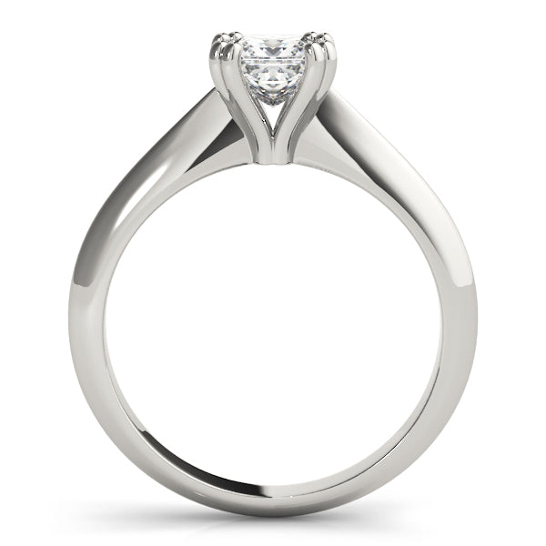 DOUBLE PRONG PRINCESS CUT ENGAGEMENT RING