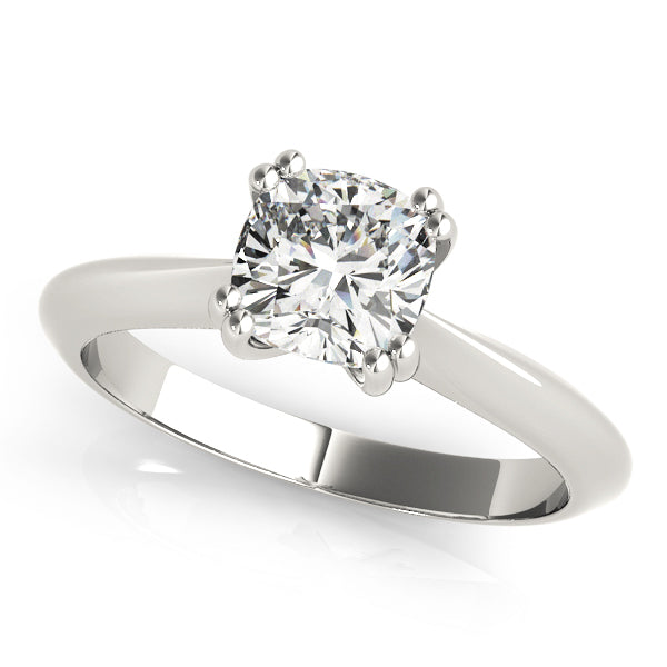 DOUBLE PRONG CUSHION ENGAGEMENT RING