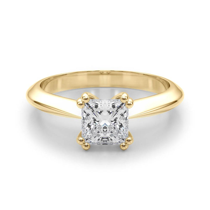 DOUBLE PRONG CUSHION ENGAGEMENT RING