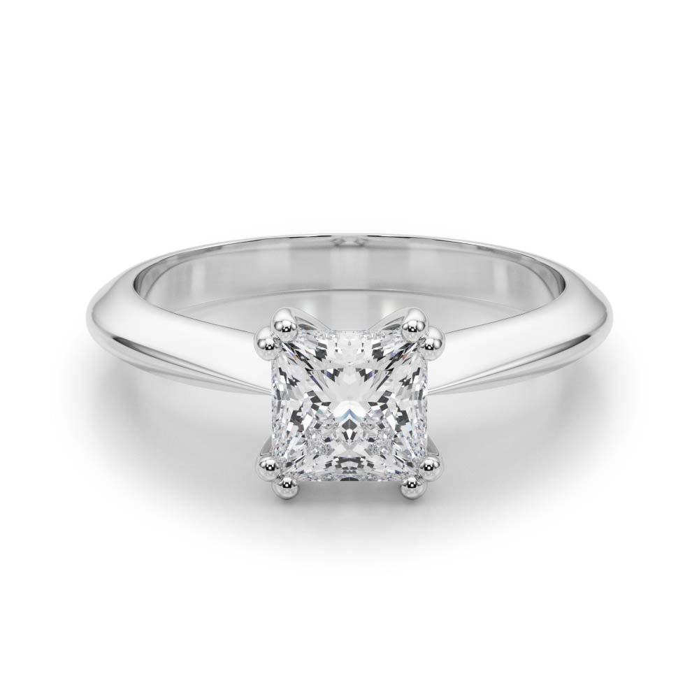 DOUBLE PRONG CUSHION ENGAGEMENT RING