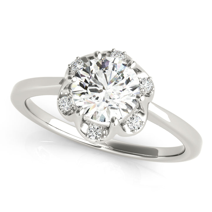 ENGAGEMENT RINGS ROUND CENTER