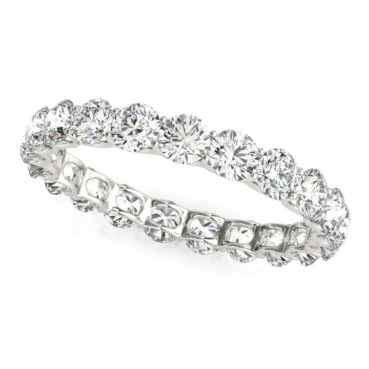 U PRONG ETERNITY WEDDING BAND