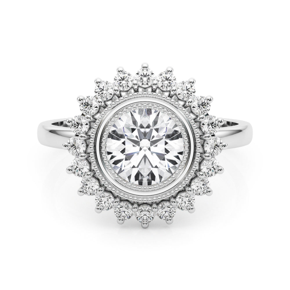 ENGAGEMENT RING ROUND CENTER