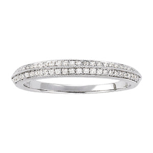 Pave Diamond Wedding Ring