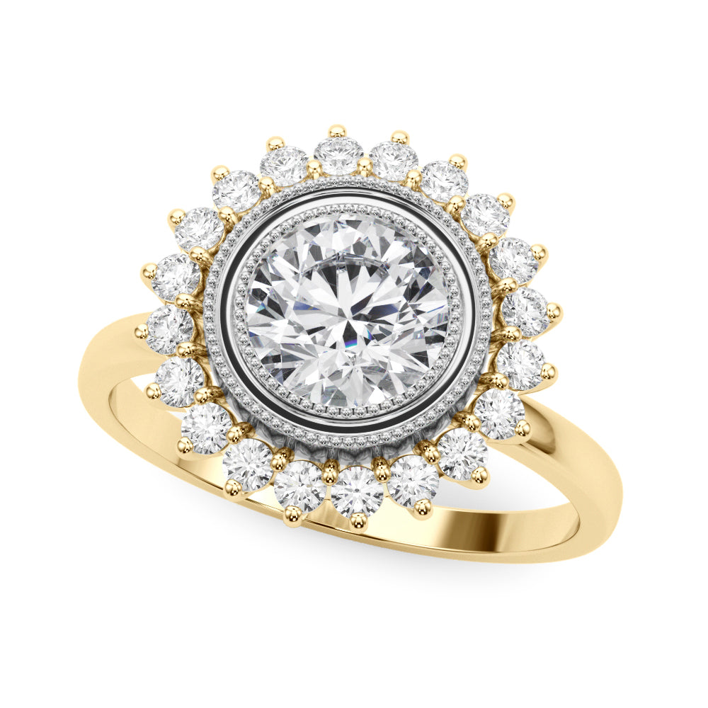 ENGAGEMENT RING ROUND CENTER