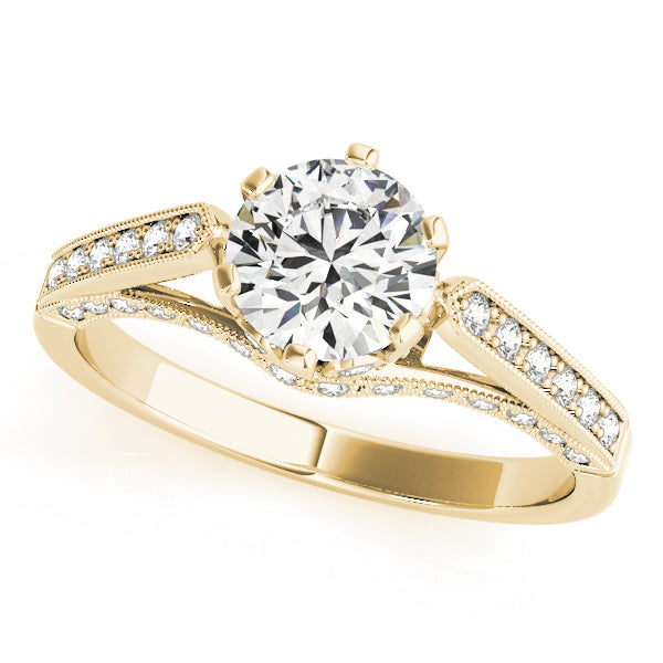 ENGAGEMENT RINGS SINGLE ROW PRONG SET