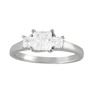 ENGAGEMENT RINGS 3 STONE PRINCESS