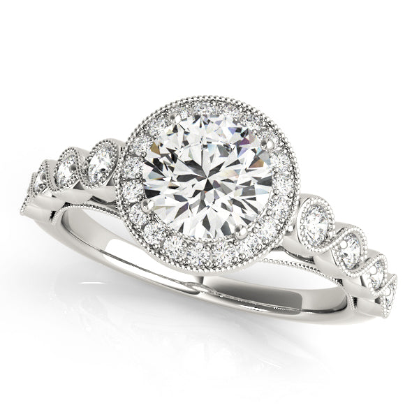 Halo Diamond Engagement Ring