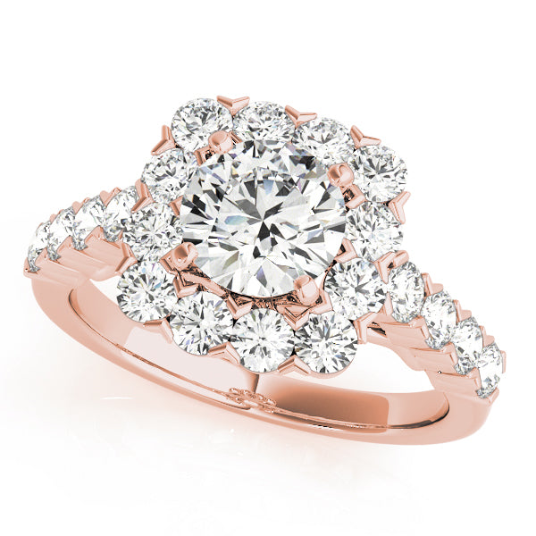 Halo Diamond Engagement Ring