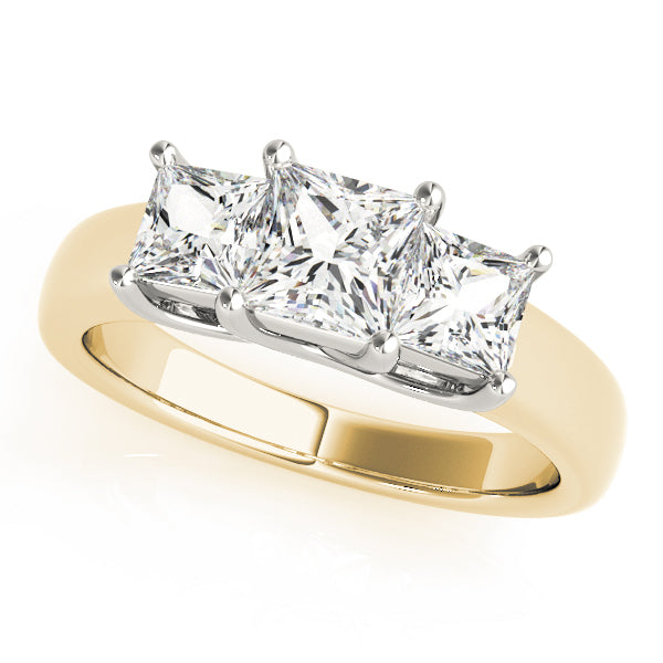 ENGAGEMENT RINGS 3 STONE PRINCESS