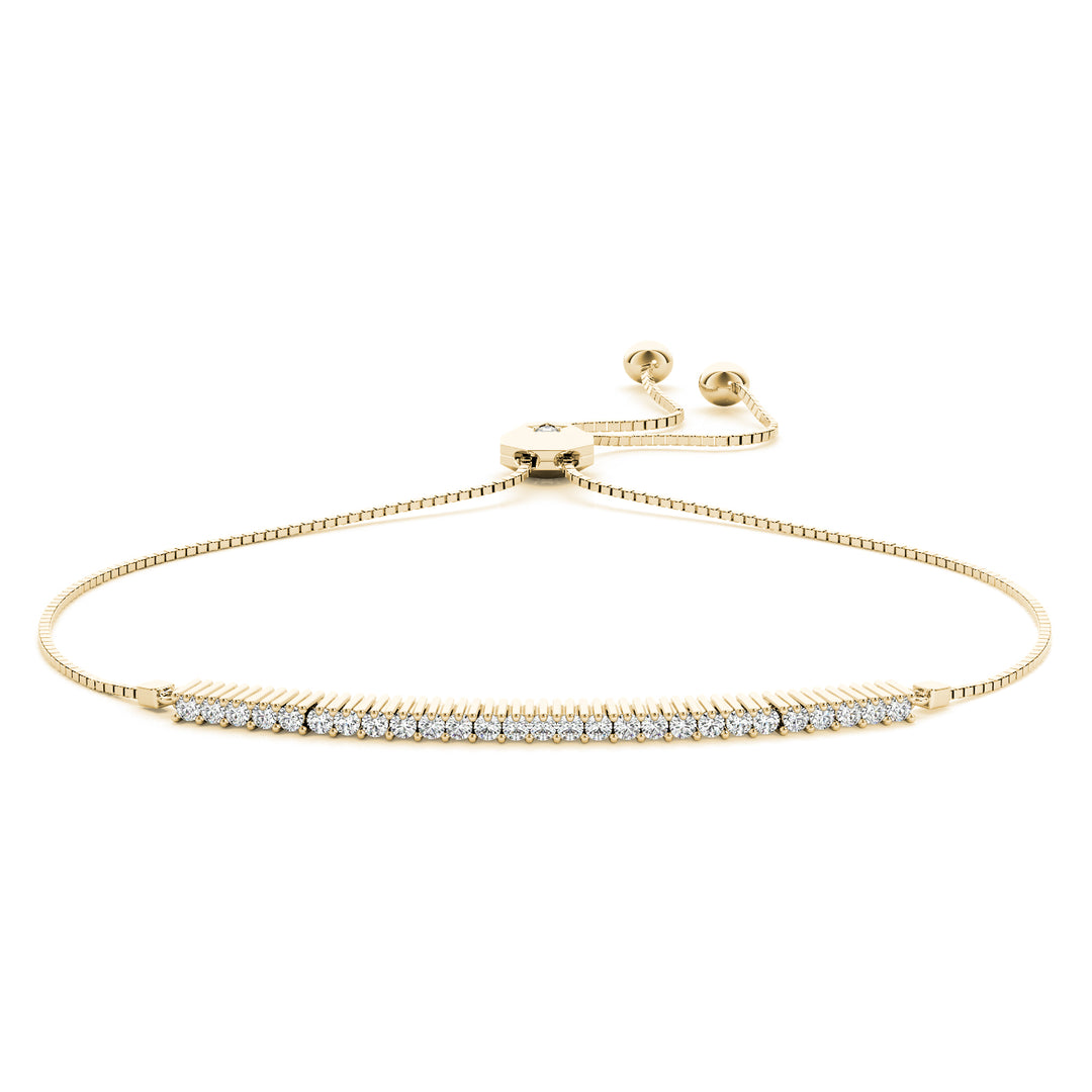 14KW DIAMOND ADJUSTABLE BRACELET