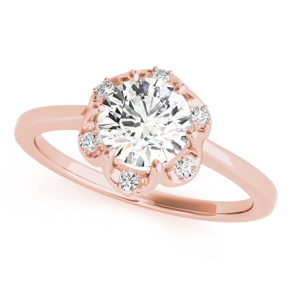 ENGAGEMENT RINGS ROUND CENTER