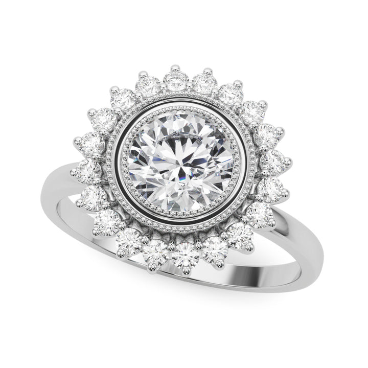 ENGAGEMENT RING ROUND CENTER