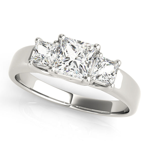 ENGAGEMENT RINGS 3 STONE PRINCESS