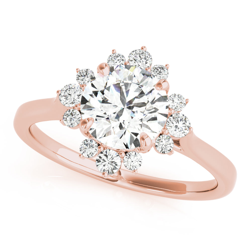 ENGAGEMENT RING FOR ROUND CENTER