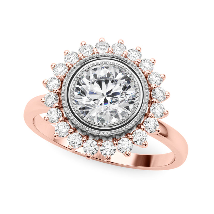 ENGAGEMENT RING ROUND CENTER