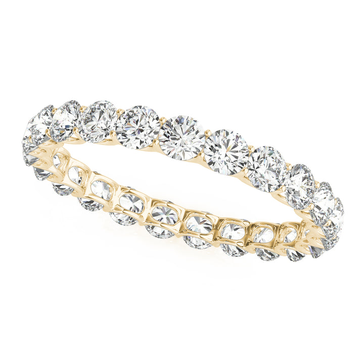 U PRONG ETERNITY WEDDING BAND