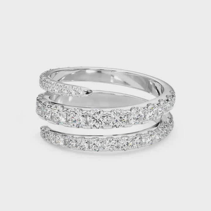 DIAMOND SPLIT SHANK SWIRL BAND STYLE # 85239